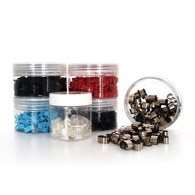 금속 조직 인레이 투명 클립/삼각형 클립/스테인리스 장착 클립/줄 클립